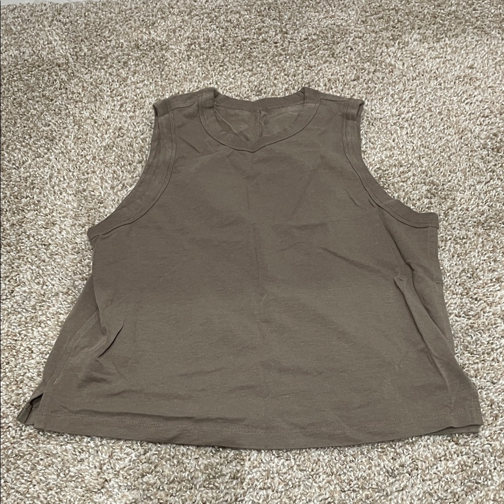 lululemon athletica Brown Muscle Tee